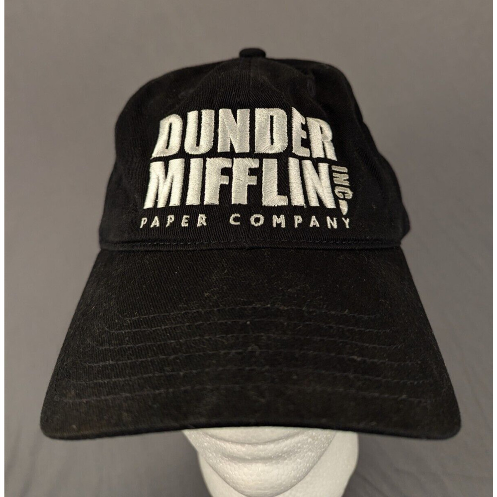 The Office Hat Black Dunder Mifflin Paper Company Inc. Adjustable Cap